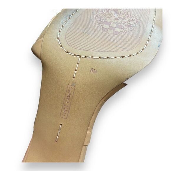 Vince Camuto Brelaine Braided Strap Sandals Heels in Beige Size 8 - Picture 8 of 9